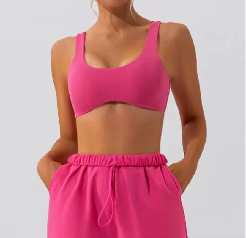 Yoga Bra with Tight Fit Moisture Absorption Sweat Wicking High Elasticity