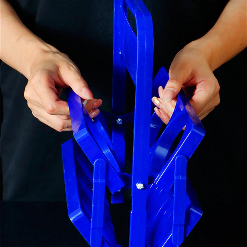 Vintage Plastic Milk Juice Bottle Holder 6 Holes Foldable Picnic Beer Drinks Carrier Decor Party Bar Liqueur Wine Storage Rack