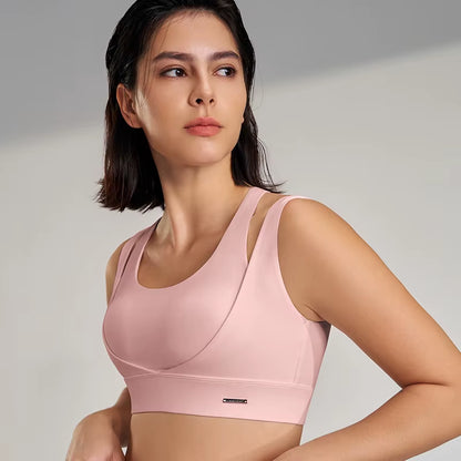 Yoga Tank Top Women'S Sports Underwear Solid Color Stretch Yoga Bra S