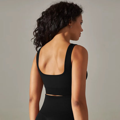 Seamless Women Sports Bras Fitness Gym Running Underwear Shockproof Bra 