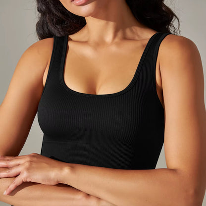 Seamless Women Sports Bras Fitness Gym Running Underwear Shockproof Bra 